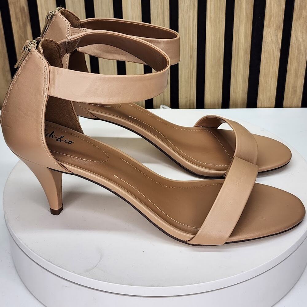 Style & Co Women’s Nude Ankle Strap Heeled Sandals – Size 12M - Picture 2 of 10